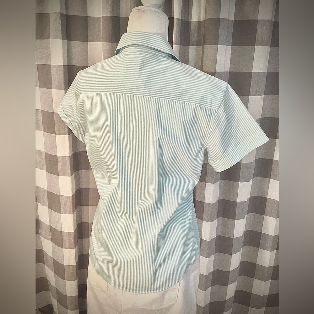 Brooks Brothers No-Iron Striped Short Sleeve Button-Up Shirt - Picture 3 of 7